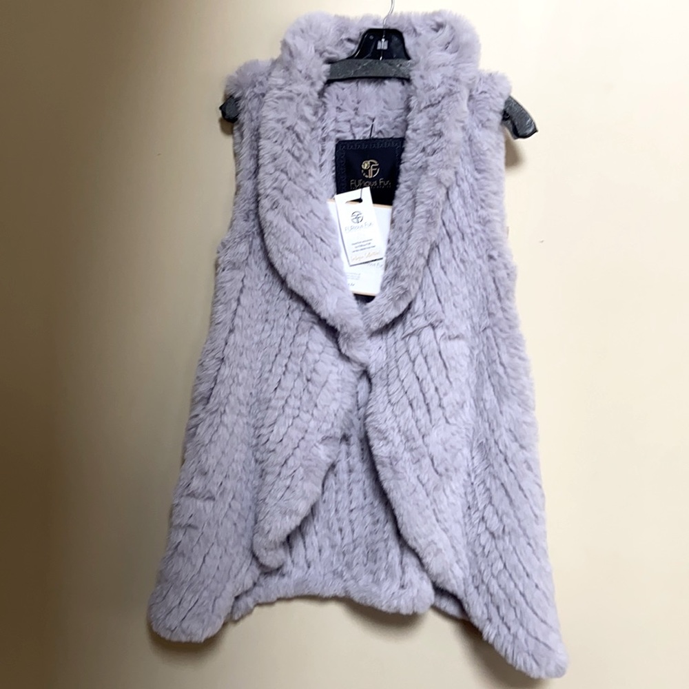 Furious Fur Vegan Rabbit Willow Vest Brand New (Size XS)